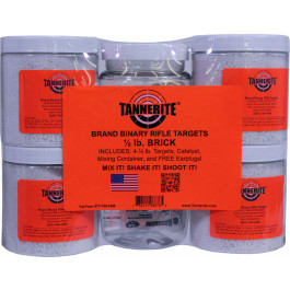 Tannerite 12BR 1/2 Pound Target  Impact Enhancement Explosion <em>White</em> Vapor Centerfire Rifle Firearm 0.50 lb 4 <em>Targets</em>