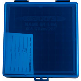 Berrys Berrys 86410 005 Ammo Box 223 REM,5.56x45mm NATO 100rd Blue Lid w/Black Bottom