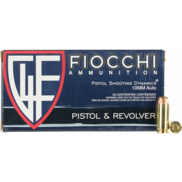 Fiocchi Ammunition Fiocchi 10APHP Defense Dynamics 10mm Auto 180 gr Jacketed Hollow Point (JHP) - 50rd Box