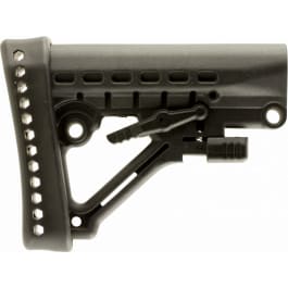 Archangel AA120 Heavy Duty Buttstock  Black Synthetic 6 Position M4 AR-15, AR-10 with Commercial Tube
