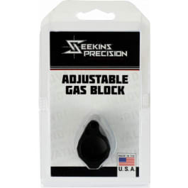 Seekins Precision 0011510031 Low Profile <em>Adjustable</em> <em>Gas</em> <em>Block</em> 1.37" x .94" Black Melonite
