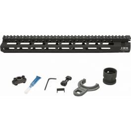 <em>Bravo</em> <em>Company</em> MCMR15556BLK BCMGunfighter MCMR 15" M-LOK, Free-Floating Style Made of Aluminum with Black Anodized Finish for AR-Platform