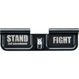Phase 5 Weapon <em>System</em>s EPCSTAND Ejection Port Door  <em>AR</em>-<em>15</em> Black Parkerized Steel 3.10" Engraved "Stand & Fight"