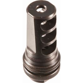 SilencerCo AC142 ASR Muzzle Brake Black Steel with 1/2"-28 tpi Threads for 5.56x45mm NATO