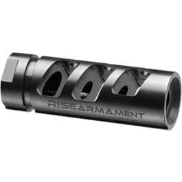 Rise Armament RA701223BLK AR15 Compensator .223/5.56 NATO 1/2x28 tpi 416 Stainless Steel Black Nitride