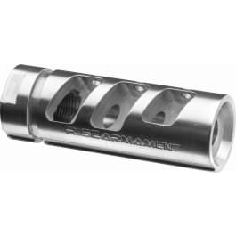 Rise Armament RA701308SLVR AR10 Compensator 308/7.62 NATO 5/8x24 tpi 416 Stainless Steel