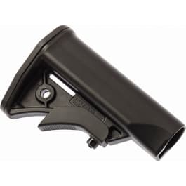 LWRC 2000124A01 LWRCI Compact Stock Black Synthetic Adjustable for AR-15, <em>M16</em> with <em>Mil</em>-<em>Spec</em> Tube (Tube Not Included)