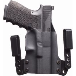 BlackPoint BlackPoint 101871 Mini WING IWB Black Kydex/Leather Belt Clip Fits Glock 19/23