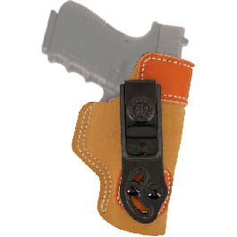 DeSantis Gunhide 106NA85Z0 Sof-<em>Tuck</em>  <em>IWB</em> Tan Leather/Suede Belt Clip Fits Colt Commander