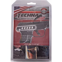 Techna Clip LCPLLBR Right Hand Conceal <em>Carry</em> Gun <em>Belt</em> Clip Ruger LCP II/LCP Custom Carbon Fiber Black