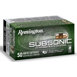 Remington <em>Ammunition</em> 21135 Subsonic 22 LR <em>40 gr</em> Plated Hollow Point - 50rd Box