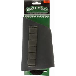 Uncle Mike's 88483 <em>Buttstock</em> <em>Shell</em> <em>Holder</em>  made of Neoprene with Black Finish & Sewn-On Elastic Loops Holds up to 6rds for <em>Rifles</em>