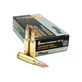 Sig Sauer SIG Sauer E6MMCM220 Elite Match Grade 6mm Creedmoor 107 gr Open Tip Match (OTM) - 20rd Box