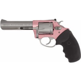 Charter Arms 52232 Pathfinder Lite  22 LR 6rd 4.20" Stainless Steel Barrel & Cylinder Pink Aluminum Frame with Black Rubber Grip