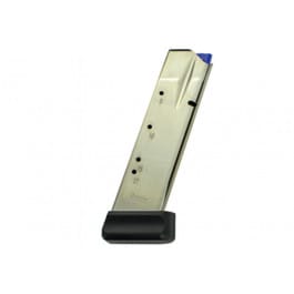 <em>CZ</em>-USA 11161 OEM  Nickel Detachable with Plastic Floor Plate 19rd 9mm Luger for <em>CZ</em> <em>Shadow</em> <em>2</em>, 75 SP-01