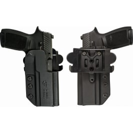 Comp-Tac Comp-Tac C241GL061RBKN International OWB Black Kydex Belt Slide/Paddle Fits Glock 34/35 GEN3-4