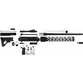 TacFire SSRK308LPK18BN AR Build Kit Rifle 308 Win AR-10 Black Nitride Aluminum 5/8"-24 tpi