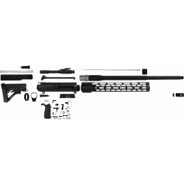 TacFire SSRK308LPK20BN AR Build Kit Rifle 308 Win AR-10 Black Nitride Aluminum 5/8"-24 tpi