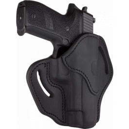 1791 Gunleather 1791 Gunleather BH23SBLR BH2.3 OWB 2.3 Stealth Black Leather Belt Loop Fits Glock 17/SIG P226/HK VP9