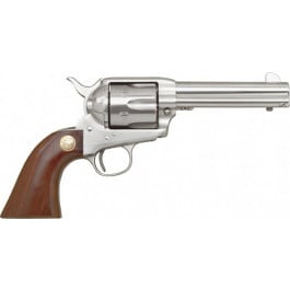 Cimarron Model P MP4500 Revolver, .45 Long Colt, 4.75" Barrel, 6 Rds, Single Action, Stainless, Walnut Grips, Fixed Sights