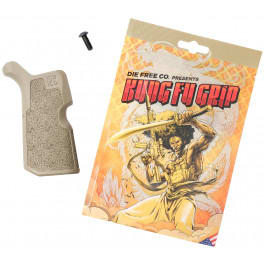 Die Free Co Kung Fu Grip, Flat Dark Earth, Nylon Pistol Grip,  Fits AR15/M4/AR10/SR25  - KFGFDE