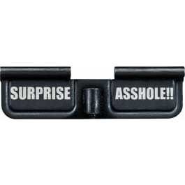 Phase 5 Weapon <em>System</em>s EPCSURPRISE Ejection Port Door  <em>AR</em>-<em>15</em> Black Parkerized Steel 3.10"  Engraved "Surprise Asshole!!"