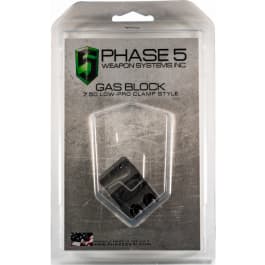PHASE 5 WEAPON <em>SYSTEM</em>S LOPROGAS Lo Pro Gas Block Lo Pro Gas Block Clamp Style 0.750" Barrel Black
