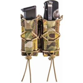 <em>High</em> Speed Gear 13PT12MC TACO Mag Pouch Double Style made of Nylon with MultiCam Finish & Belt Mount Type compatible with Pistol Mags
