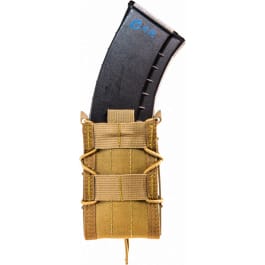 <em>High</em> Speed Gear 13TA10CB TACO Mag Pouch made of Nylon with Coyote Brown Finish & Belt Mount Type compatible with Rifle Mags