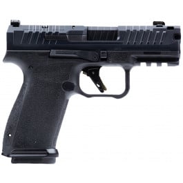 Canik HG8328-N Mete MC9 Prime, Compensated Slide with 3.64" Ported <em>Barrel</em>, Optic Ready, 2-17 Rd Magazines, Holster, Night Fision Night Sights, Black