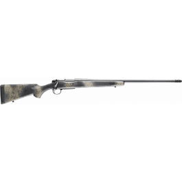 Bergara B14LM511 B-14 Wilderness Ridge 300 Win Mag 3+1 24" Threaded Barrel, Sniper Gray Cerakote, Woodland Camo Stock