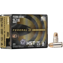 Federal Federal P357SHST1S Premium Personal Defense 357 Sig 125 gr HST Jacketed Hollow Point - 20rd Box
