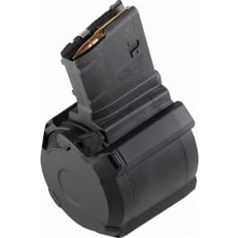 Magpul MAG993-BLK <em>PMAG</em> D-50 <em>GEN</em> <em>M3</em> Black Drum 50rd 308 Win, 7.62x51mm NATO for AR-10, M110, SR25