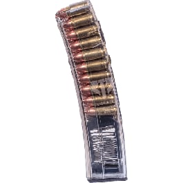 ETS Group HKMP5-20 Rifle Mags Clear Detachable 20rd 9mm Luger for H&K MP5,SP5K,MP5K,94,SP89