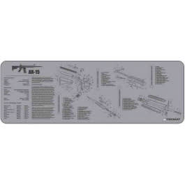 Tekmat R36AR15GY AR-15 Cleaning Mat AR-15 Parts Diagram 36" x 12" Gray