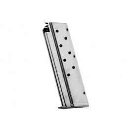 Mec-Gar 1911 Full Size Magazine MGCGOV10N 10mm Auto 8-Round Nickel Compatible with 1911 Government.