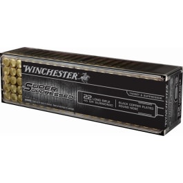 Winchester <em>Ammo</em> SUP22LRHP Super Suppressed 22 LR <em>40 gr</em> Lead Hollow Point (LHP) - 100rd Box