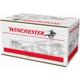 Winchester Ammo W223200 USA 223 Rem 55 gr Full Metal Jacket (FMJ) (Value Pack) - 200rd Box