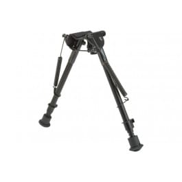 Allen 2188 Bozeman Bipod made of Black Aluminum with <em>Sling</em> Swivel Attachment, Rubber Feet & 9-13" Vertical Adjustment for <em>Rifles</em>