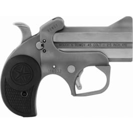 Bond Arms BARW Rowdy  410/45 Colt (LC) Derringer 3" 2 Black Rubber Grip Polished Stainless Steel Frame