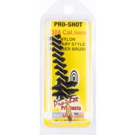 <em>Pro</em>-Shot 30NCH Chamber Brush Military Style <em>7</em>.62mm/308 Cal AR Platform #8-32 Thread Nylon Bristles Brass Core