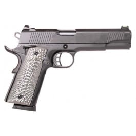 Tisas 1911D-B45G Duty Pistol, Full Size 1911 45ACP, Novak Style Sights, Skeletonized Hammer & Trigger, G10 Grips, Black Cerakote Finish, 8 Rd Mag, 5" Barrel 