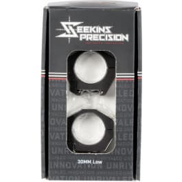 Seekins <em>Precision</em> 0010620002 Scope Ring Set  For Rifle Picatinny Rail Low 30mm Tube Matte Black Anodized Aluminum