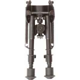 Allen 2207 Bozeman Bipod made of Black Aluminum with <em>Sling</em> Swivel Stud Attachment, Rubber Feet & 6-9" Vertical Adjustment for <em>Rifles</em>