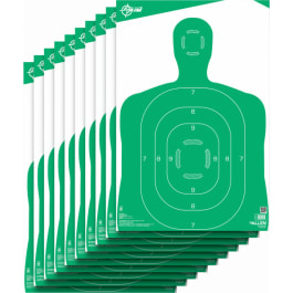 EZ-Aim 15204 High-Quality  Silhouette  Green / White 10 Pack