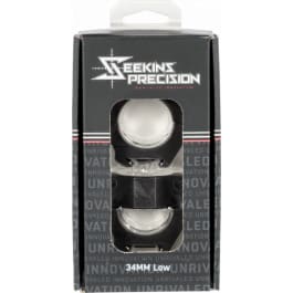 Seekins <em>Precision</em> 0010630002 Scope Ring Set  For Rifle Picatinny Rail Low 34mm Tube Matte Black Anodized Aluminum