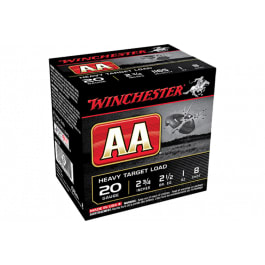 Winchester Winchester Ammo AAH208 AA Heavy 20GA 2.75" 1oz #8 Shot - 25SH Box