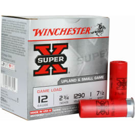 Winchester Ammo XU127 Super-X Game Load 12GA 2.75" 1oz #7.5 Shot - 25sh Box