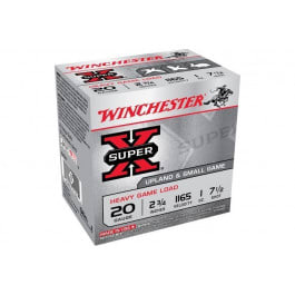 Winchester Winchester Ammo XU20H7 Super-X High Brass Game 20GA 2.75" 1oz #7.5 Shot - 25sh Box