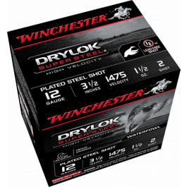 Winchester Winchester Ammo SSH12LH2 Drylock Super Steel High Velocity 12GA 3.5" 1 1/2oz #2 Shot - 25SH Box